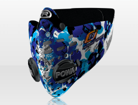 Respro® Skins™ pollution mask - PETAL Blue #matchyourstyle